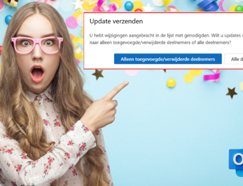 Outlook vergaderverzoek: naar alleen toegevoegde en verwijderde genodigden verzenden